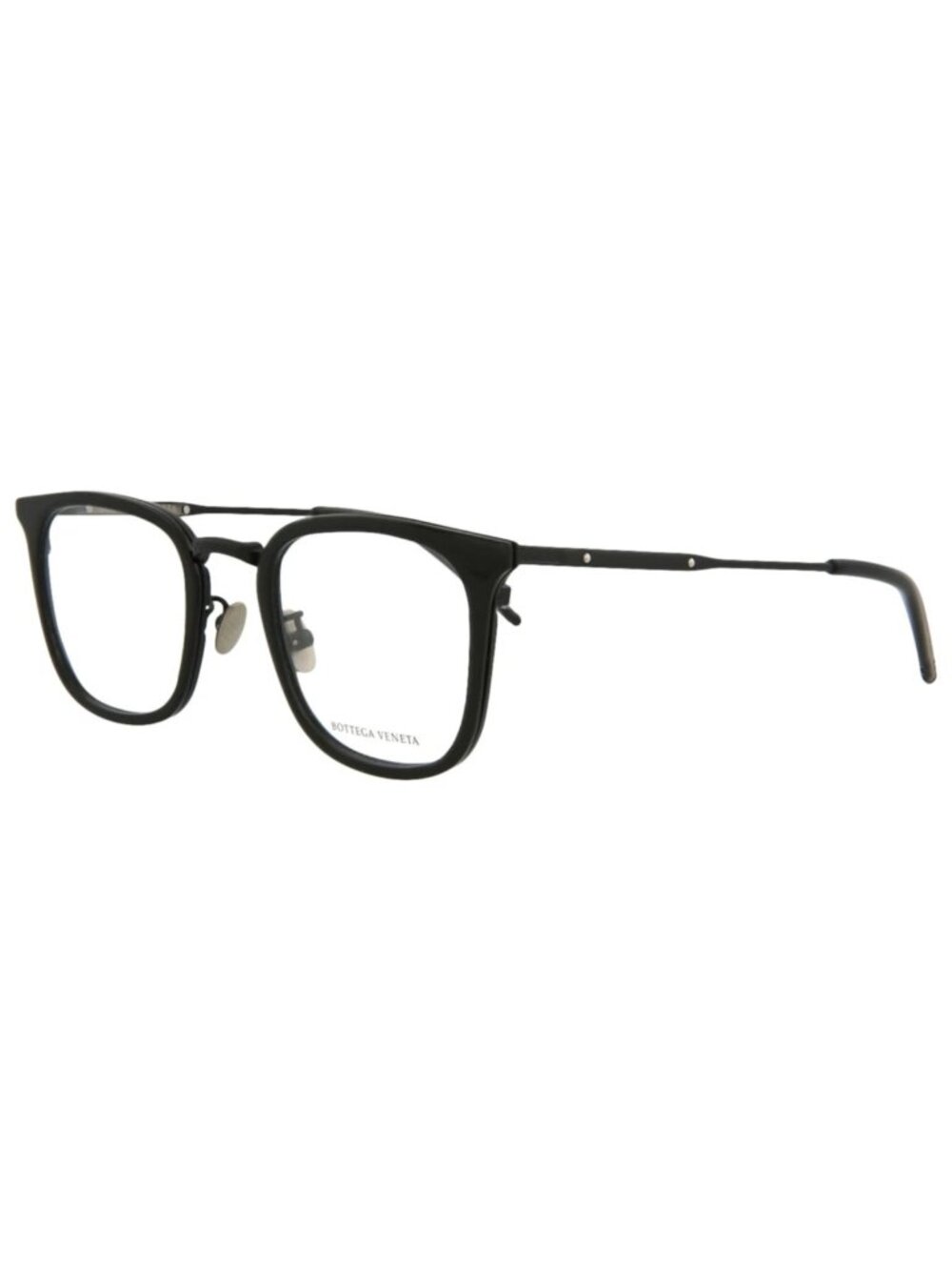 New Bottega Veneta Women's Eyeglasses Mens Square Rectangle Black Black Ey